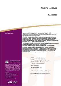PR NF C15-100-11 Technical Standard (March 2024)