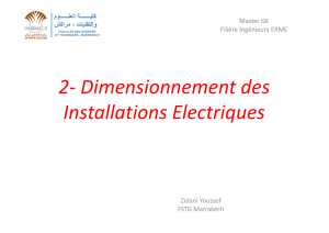 Dimensionnement des Installations Electriques - Master GE ERME