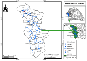 Senegal Regional Map: Reservoirs and NDP Networks