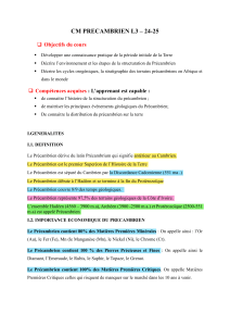 Cours Magistral Pr&eacute;cambrien L3 &ndash; 24-25