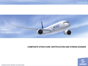 Composite Structure Certification and Stress Dossier Airbus