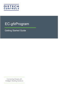 EC-gfxProgram Getting Started Guide | Distech Controls