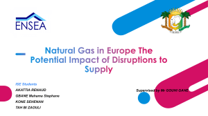 Natural Gas in Europe: Supply Disruptions Impact