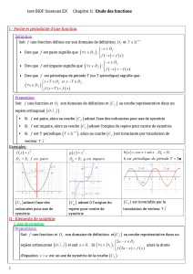 Chapitre 11 : &Eacute;tude des fonctions - Lyc&eacute;e