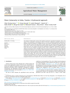 Water (in)security in Gafsa, Tunisia: Hydrosocial Approach