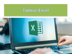 Guide du Tableur Excel : Bases et Fonctionnalit&eacute;s