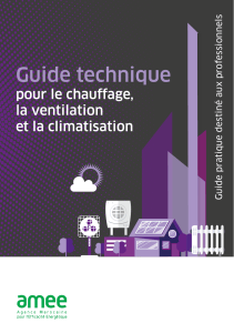 Guide technique CVC Maroc - Chauffage, Ventilation, Climatisation