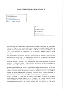 Educational Accompaniment Report for Nat&eacute;o