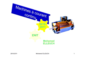 Machines &agrave; courant continu: DC Machines Course