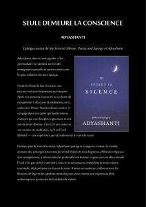 Seule demeure la conscience - Extrait d'Adyashanti