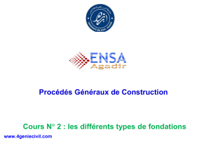 Types de Fondations - Cours de Construction