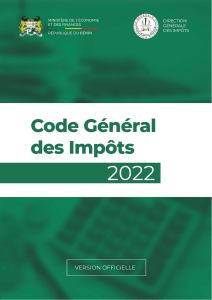 Code G&eacute;n&eacute;ral des Imp&ocirc;ts 2022 - R&eacute;publique du B&eacute;nin