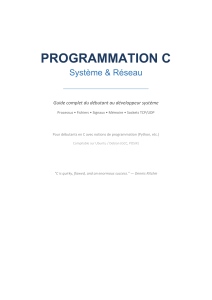 Programmation C Syst&egrave;me & R&eacute;seau : Guide Complet