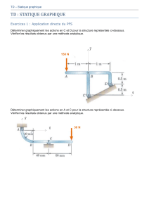 TD Statique Graphique : Exercices de Statique Graphique