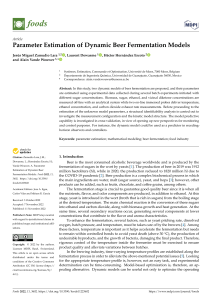 Parameter Estimation of Dynamic Beer Fermentation Models
