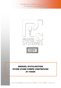 1055H Manuel Pompe Centrifuge