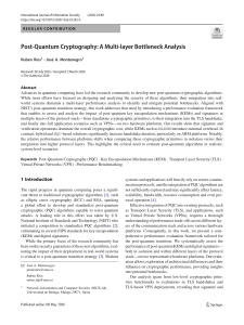 Post-Quantum Cryptography: Multi-layer Bottleneck Analysis