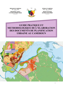 Guide m&eacute;thodologique pour la planification urbaine au Cameroun