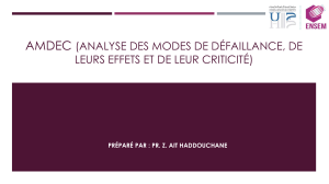 AMDEC : Analyse des modes de d&eacute;faillance, effets et criticit&eacute;