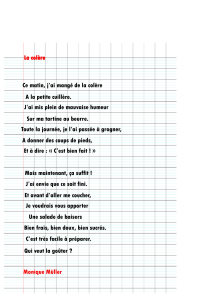 Po&egrave;me 'La col&egrave;re' de Monique M&uuml;ller &ndash; &Eacute;motions pour enfants
