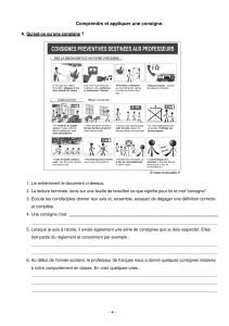 Comprendre et appliquer une consigne - Exercices