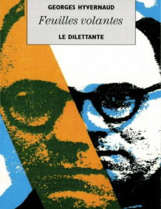 Feuilles volantes de Georges Hyvernaud - Essais litt&eacute;raires