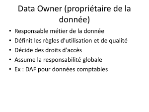 R&ocirc;les Data Owner vs Data Steward