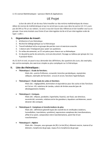 Syllabus UE Projet L1 S1 Math&eacute;matiques