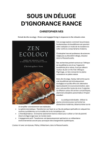 Ignorance et crise climatique : une perspective zen