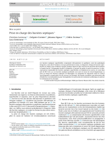 Prise en charge des bursites septiques : diagnostic et traitement