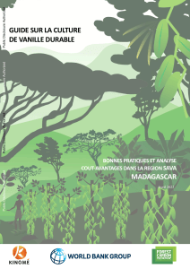 Guide des bonnes pratiques pour la culture de vanille durable &agrave; Madagascar