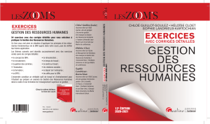 Exercices de Gestion des Ressources Humaines avec corrections d&eacute;taill&eacute;es
