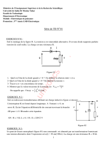 S&eacute;rie de TD &Eacute;lectronique de Puissance N&deg; 01