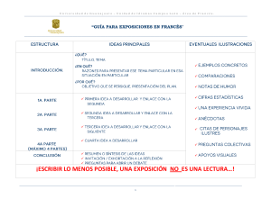 Gu&iacute;a para Exposiciones en Franc&eacute;s - Universidad de Guanajuato