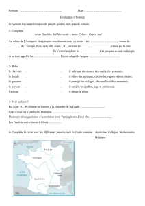 &Eacute;valuation d'histoire : Gaulois et Romains