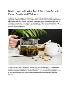 Best Loose-Leaf Herbal Tea Guide