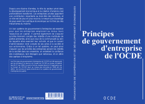 Principes de gouvernance d'entreprise de l'OCDE