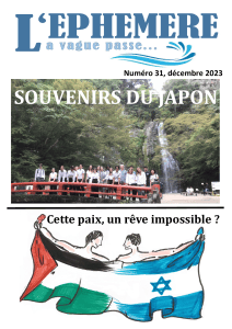 SOUVENIRS DU JAPON : Num&eacute;ro 31, d&eacute;cembre 2023