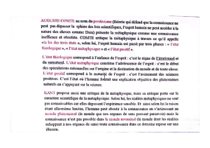 Auguste Comte & Kant: Critiques of Metaphysics