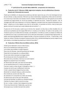 Comment Ascl&eacute;pios devint Esculape : Comparaison de traductions latines