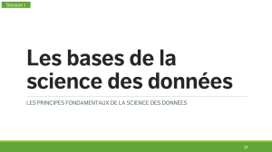 Les bases de la science des donn&eacute;es