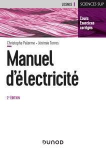 Manuel d'&eacute;lectricit&eacute; 2e &eacute;dition - Dunod