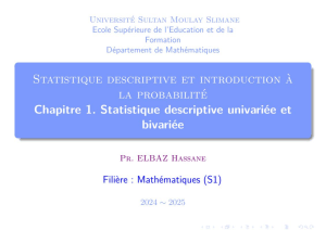 Descriptive Statistics & Probability Chapter 1