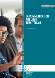 &Eacute;tude sectorielle CNFPT : Communication publique territoriale