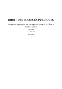 S3 Finances publiques - Cours complet