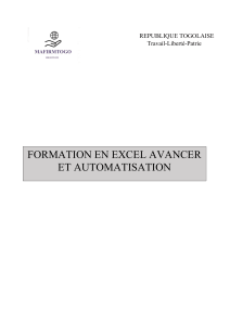 Formation Excel Avanc&eacute; et Automatisation