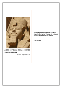 Manuel d'histoire pour la 2nde : Civilisations anciennes (Cameroun, &Eacute;gypte, Gr&egrave;ce)