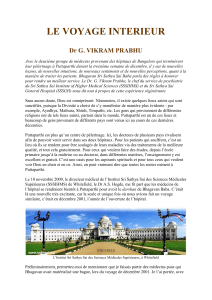 Le Voyage Int&eacute;rieur: Exp&eacute;rience Spirituelle avec Dr. Vikram Prabhu
