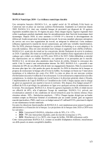 BANGA S.A. ETUDIANT