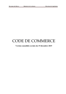 Morocco Commercial Code 2019 Consolidated Version